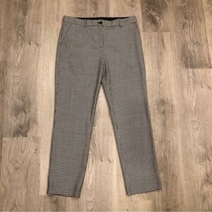 JIL SANDER NAVY Wool Micro Houndstooth Pants Size 38